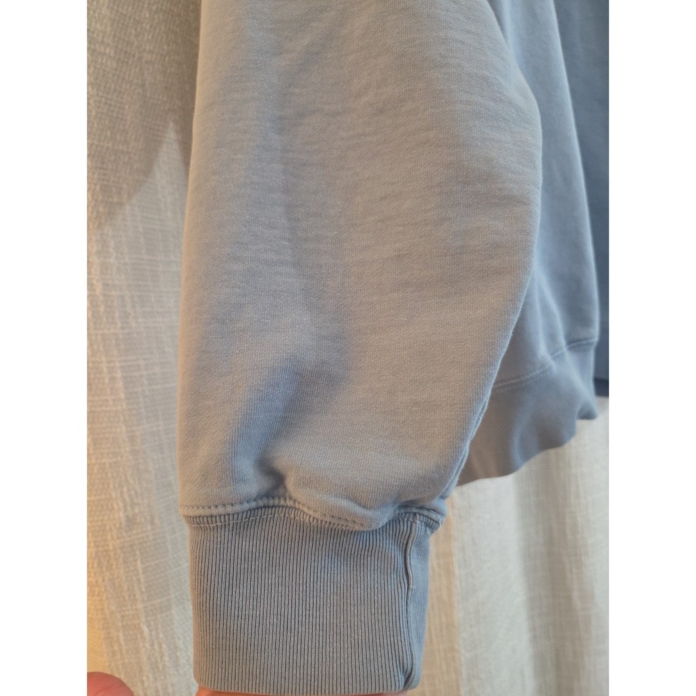Brandy Melville Oversized Light Blue Sweatshirt Crew Neck Large - Picture 3 of 7